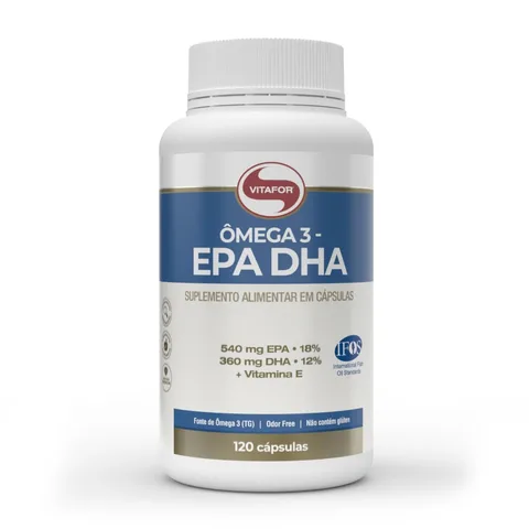Ômega EPA DHA 120 cápsulas Vitafor — embalagem