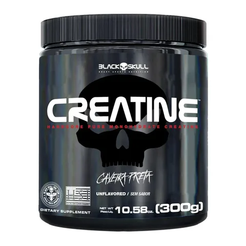 Creatina Black Skull 300g — embalagem