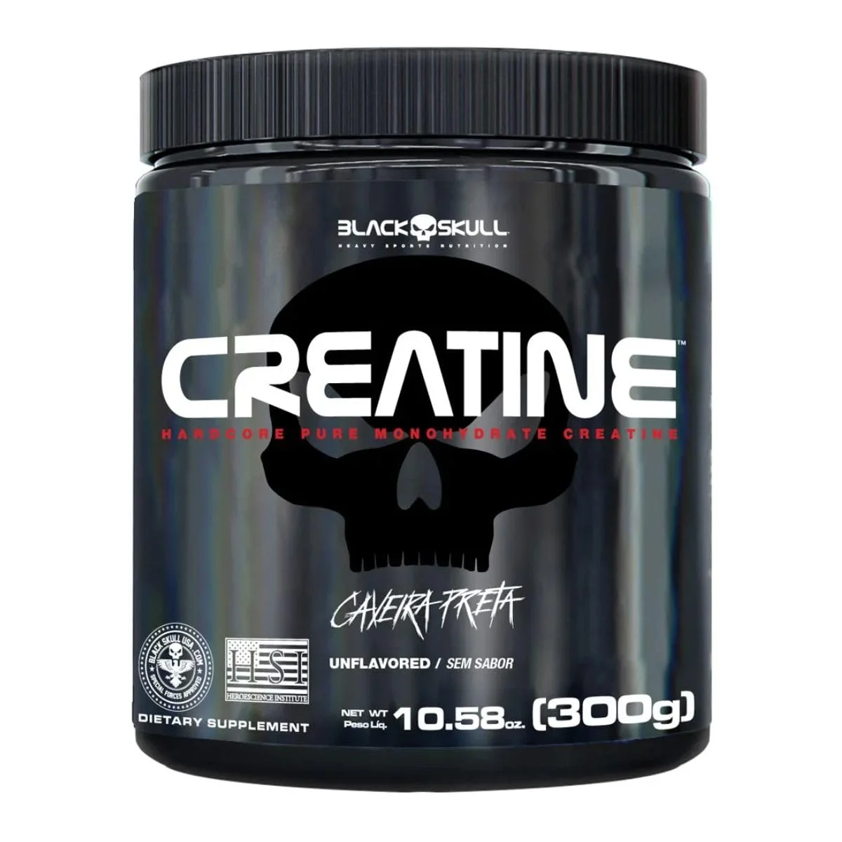 Creatina Black Skull 300g — embalagem
