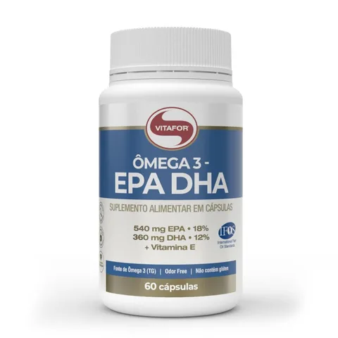 Ômega EPA DHA 60 cápsulas Vitafor — embalagem