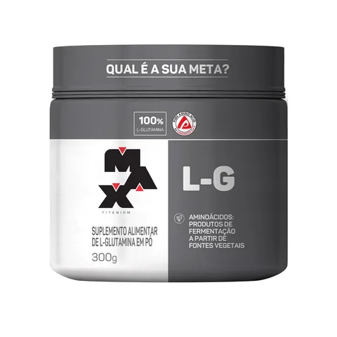 Glutamina L-G Max Titanium 300 g — embalagem