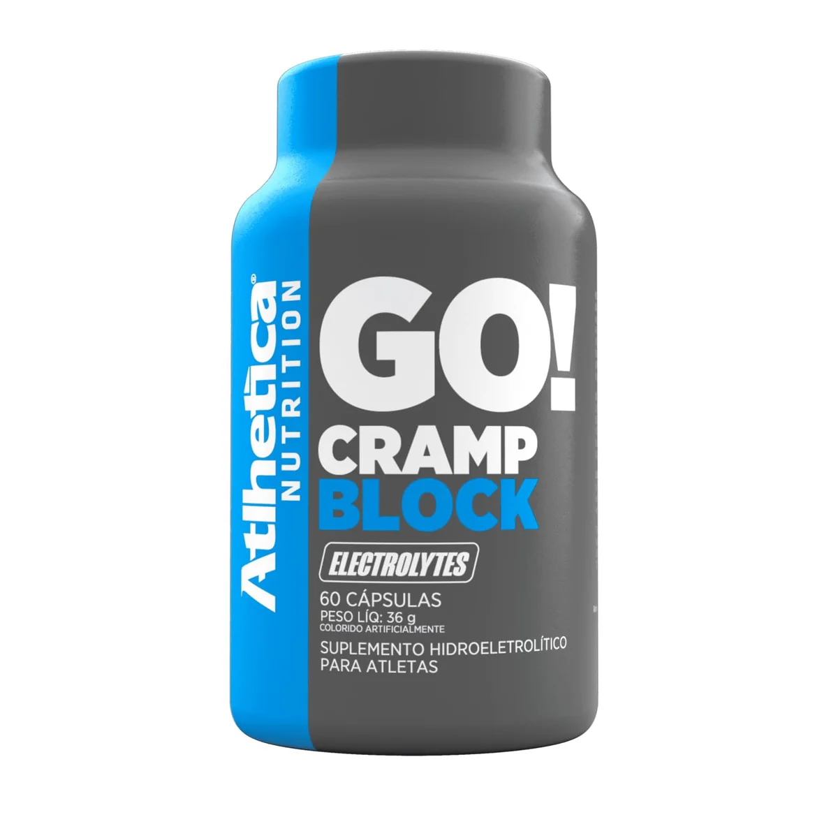 Go! Cramp Block Atlhetica Nutrition 60 cápsulas — embalagem