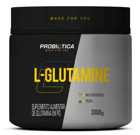 L-Glutamine Probiótica 300 g — embalagem