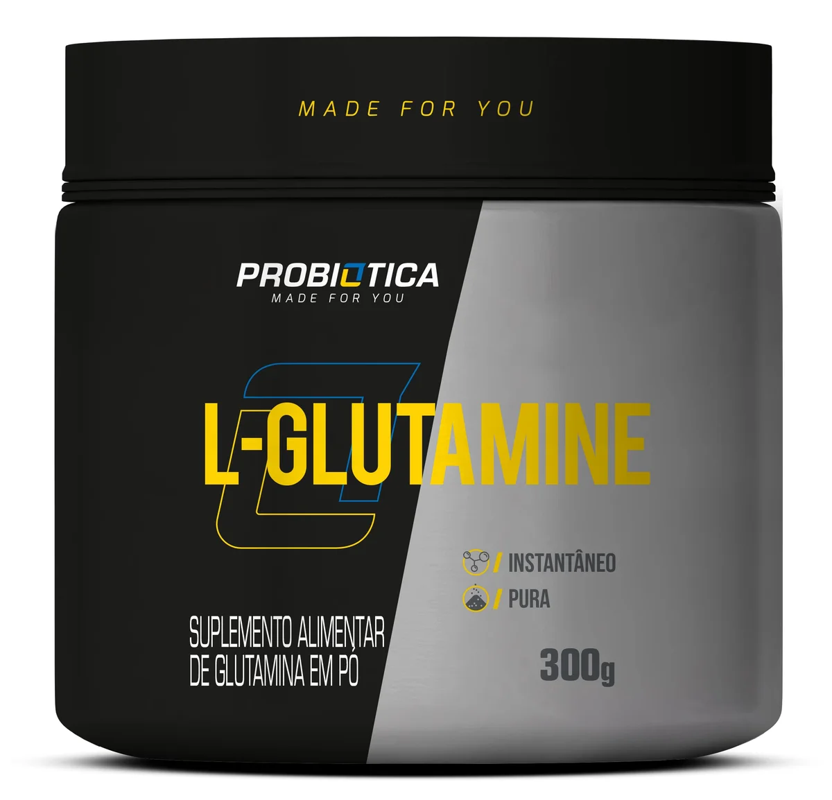 L-Glutamine Probiótica 300 g — embalagem