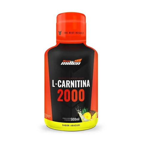 L-Carnitina 2000 New Millen Abacaxi 500 ml — embalagem