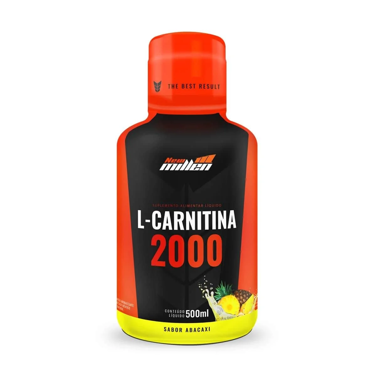 L-Carnitina 2000 New Millen Abacaxi 500 ml — embalagem