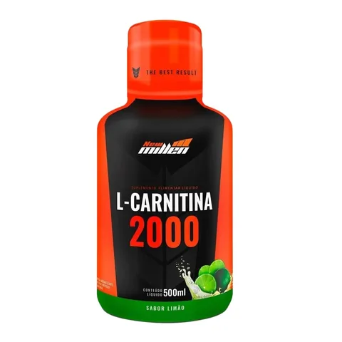 L-Carnitina 2000 New Millen Limão 500 ml — embalagem