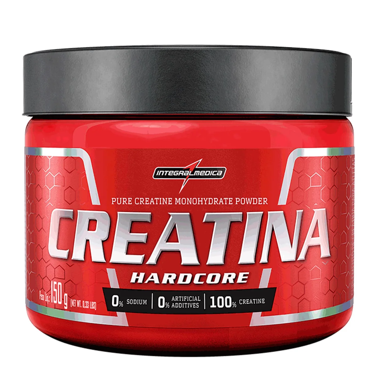 Creatina Hardcore Integralmédica 150g — embalagem