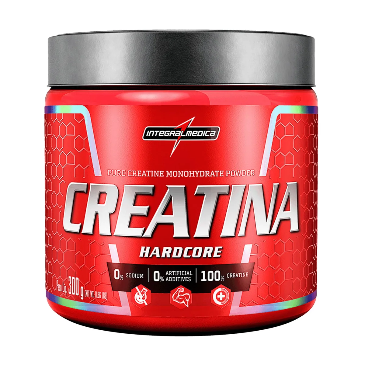 Creatina Hardcore Integralmédica 300g — embalagem