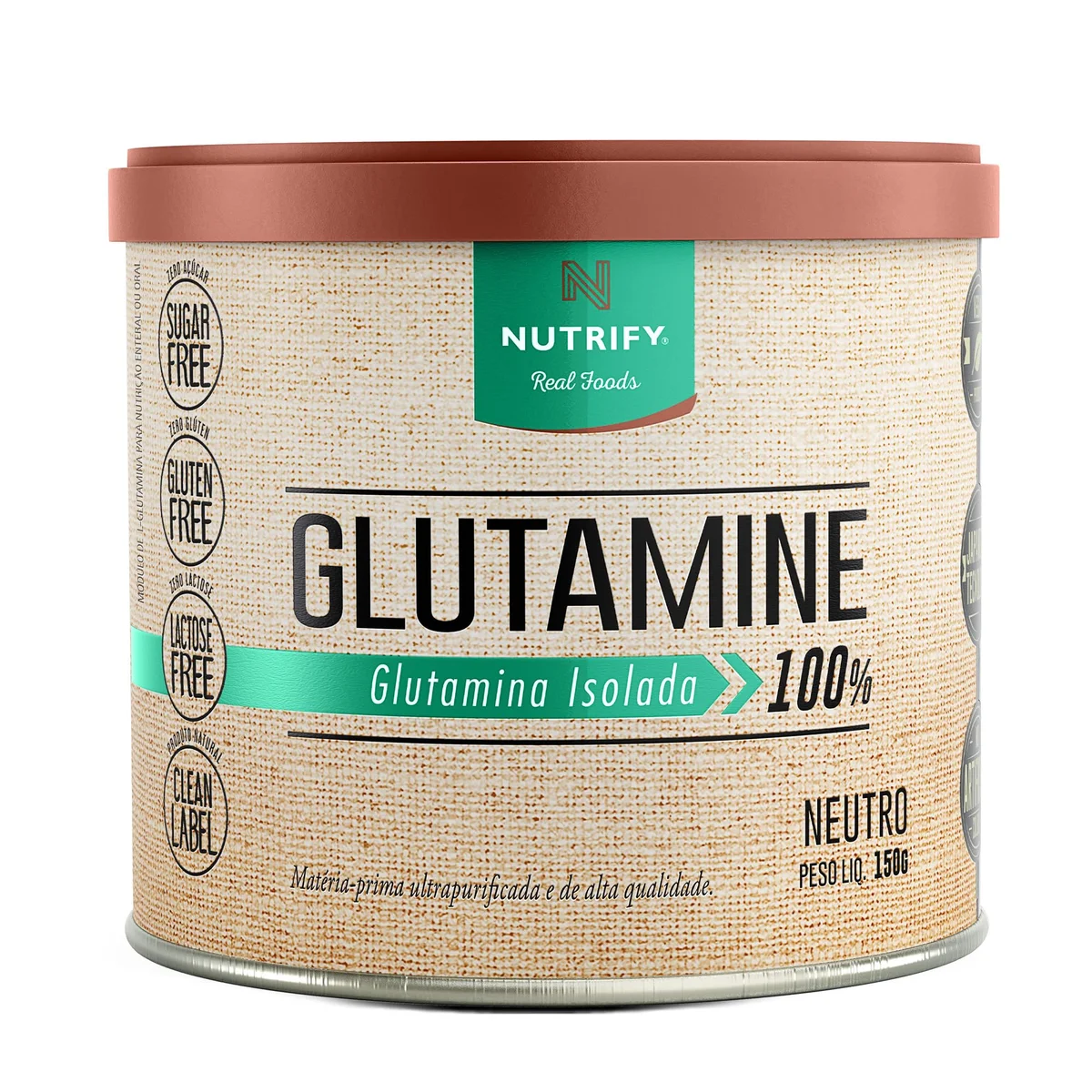 Glutamina Nutrify 150 g — embalagem