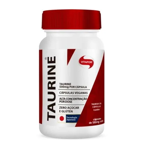 Taurine 30 cápsulas Vitafor — embalagem