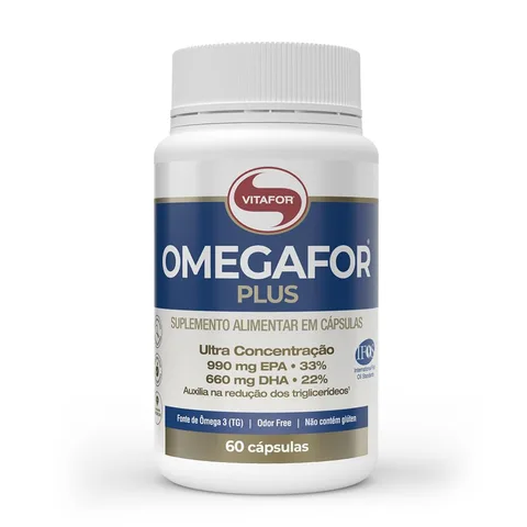 Omegafor Plus 60 cápsulas Vitafor — embalagem
