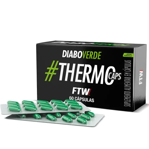 Diabo Verde ThermoCaps FTW 60 cápsulas — embalagem