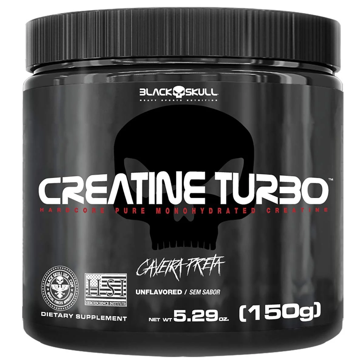 Creatina Turbo Black Skull 150g — embalagem