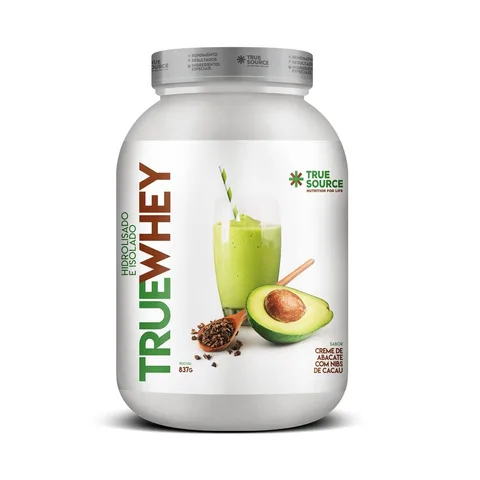 True Whey True Source Creme de Abacate com Nibs de Cacau 837 g — embalagem