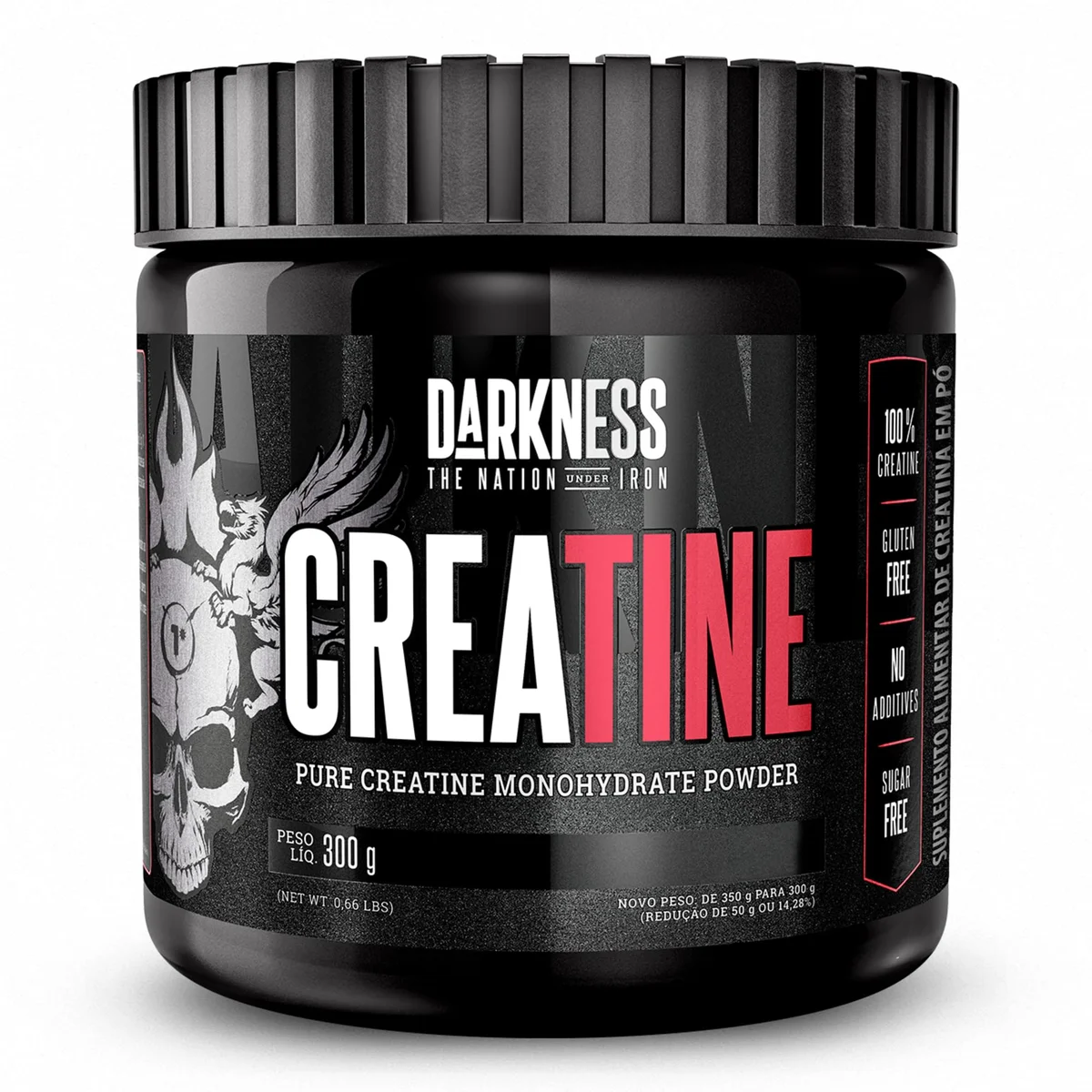 Creatina Darkness 300g — embalagem