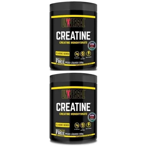 Creatina Universal Combo 2 potes de 200g — embalagem