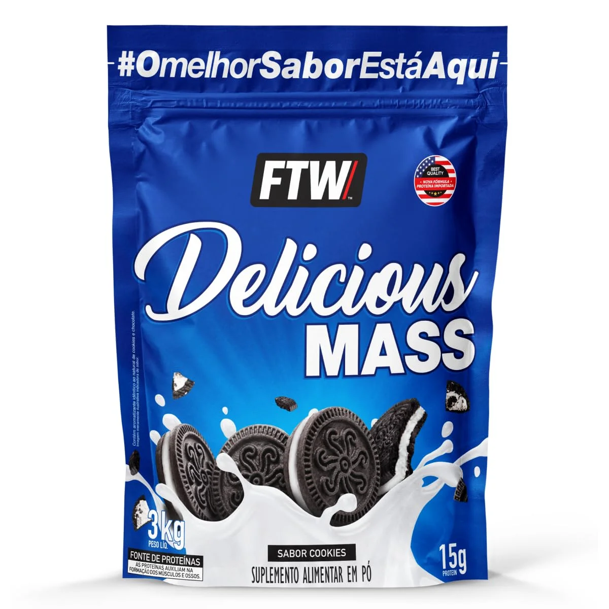 Delicious Mass FTW Cookies refil 3 kg — embalagem