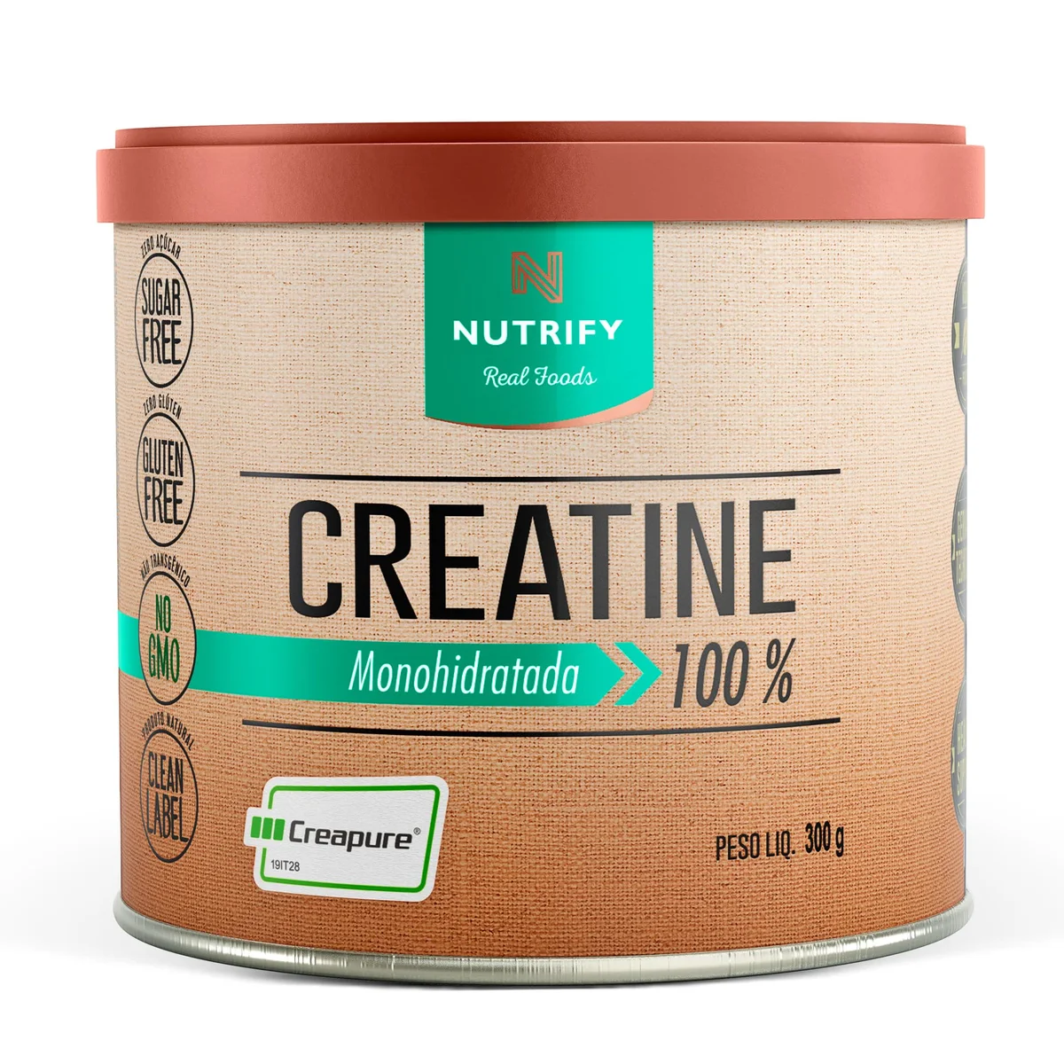 Creatina Creapure Nutrify 300 g — embalagem