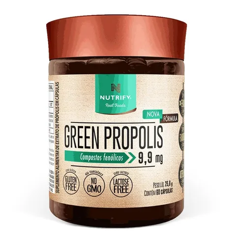 Green Própolis Nutrify 60 cápsulas — embalagem