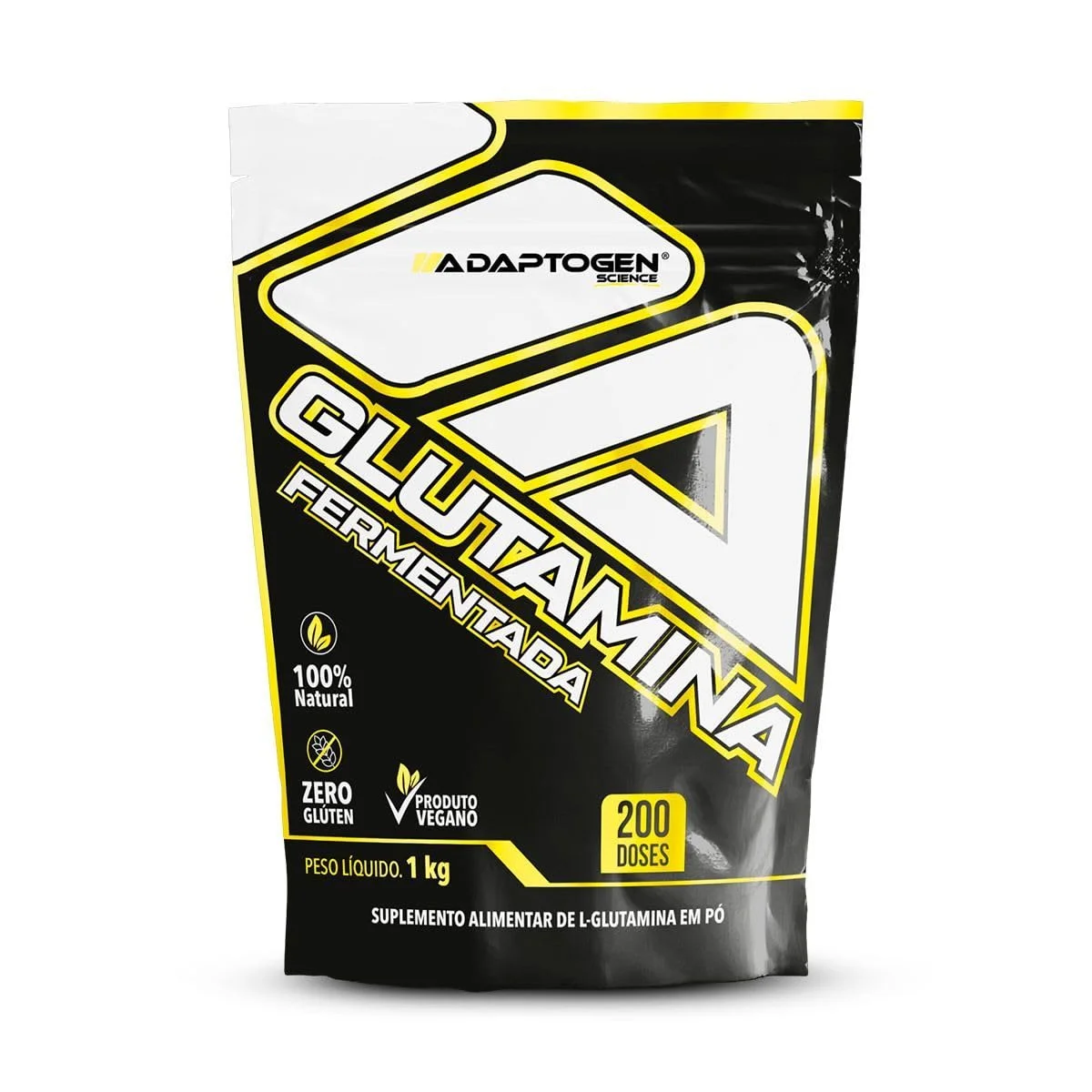 Glutamina Adaptogen refil 1 kg — embalagem