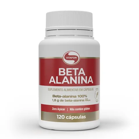 Beta Alanina 120 cápsulas Vitafor — embalagem