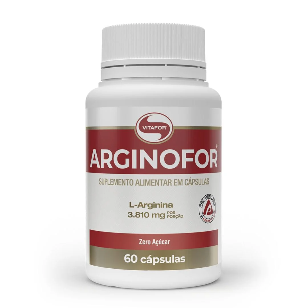 Arginofor 60 cápsulas Vitafor — embalagem