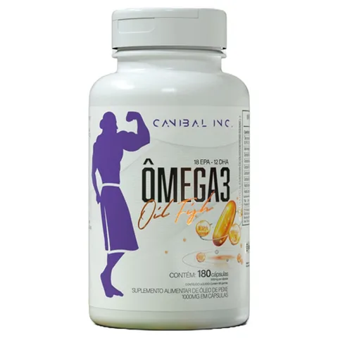 Ômega 3 Canibal 180 cápsulas — embalagem