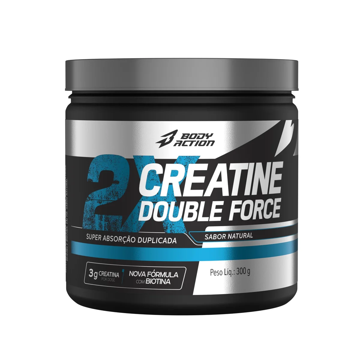 Creatina Double Force Body Action 300g — embalagem