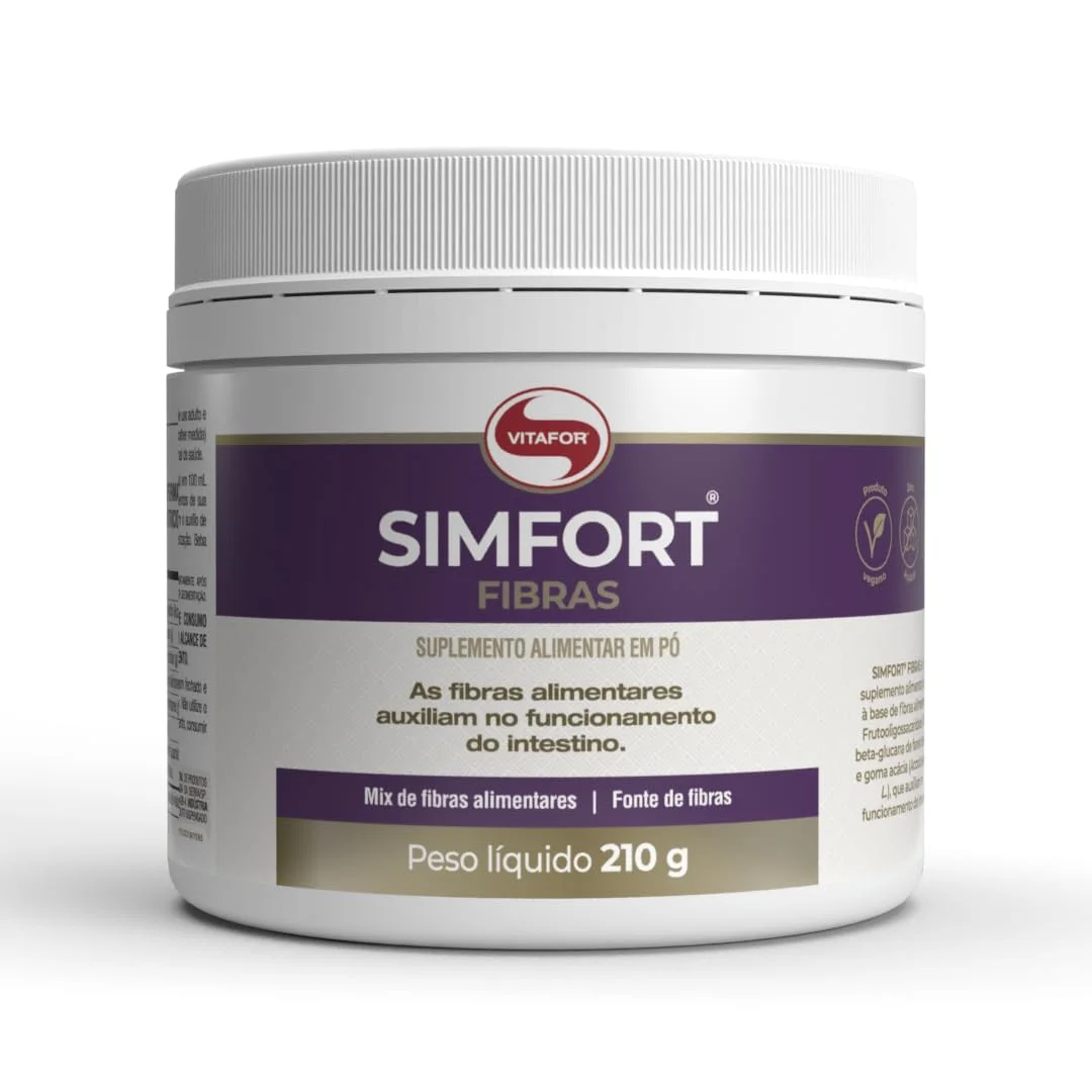 Simfort Fibras 210 g Vitafor — embalagem