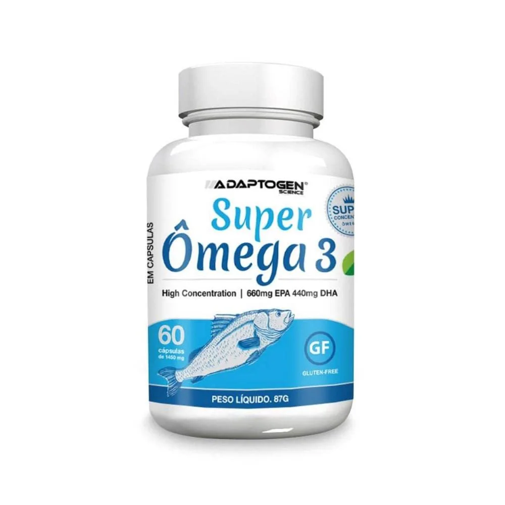 Super Ômega 3 Adaptogen 60 cápsulas — embalagem