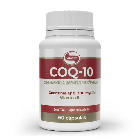 Coenzima Q10 100 mg 60 cápsulas Vitafor — embalagem