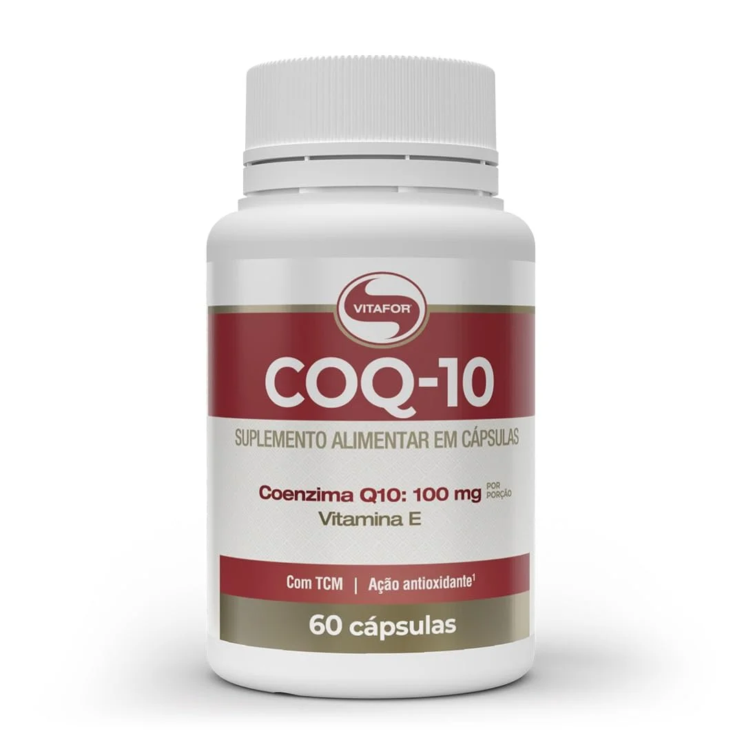 Coenzima Q10 100 mg 60 cápsulas Vitafor — embalagem