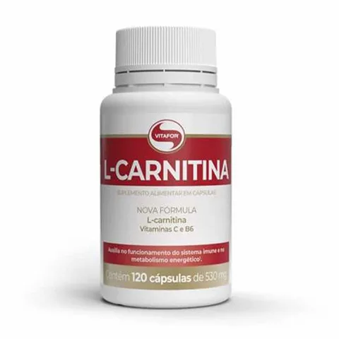 L-Carnitina 120 cápsulas Vitafor — embalagem