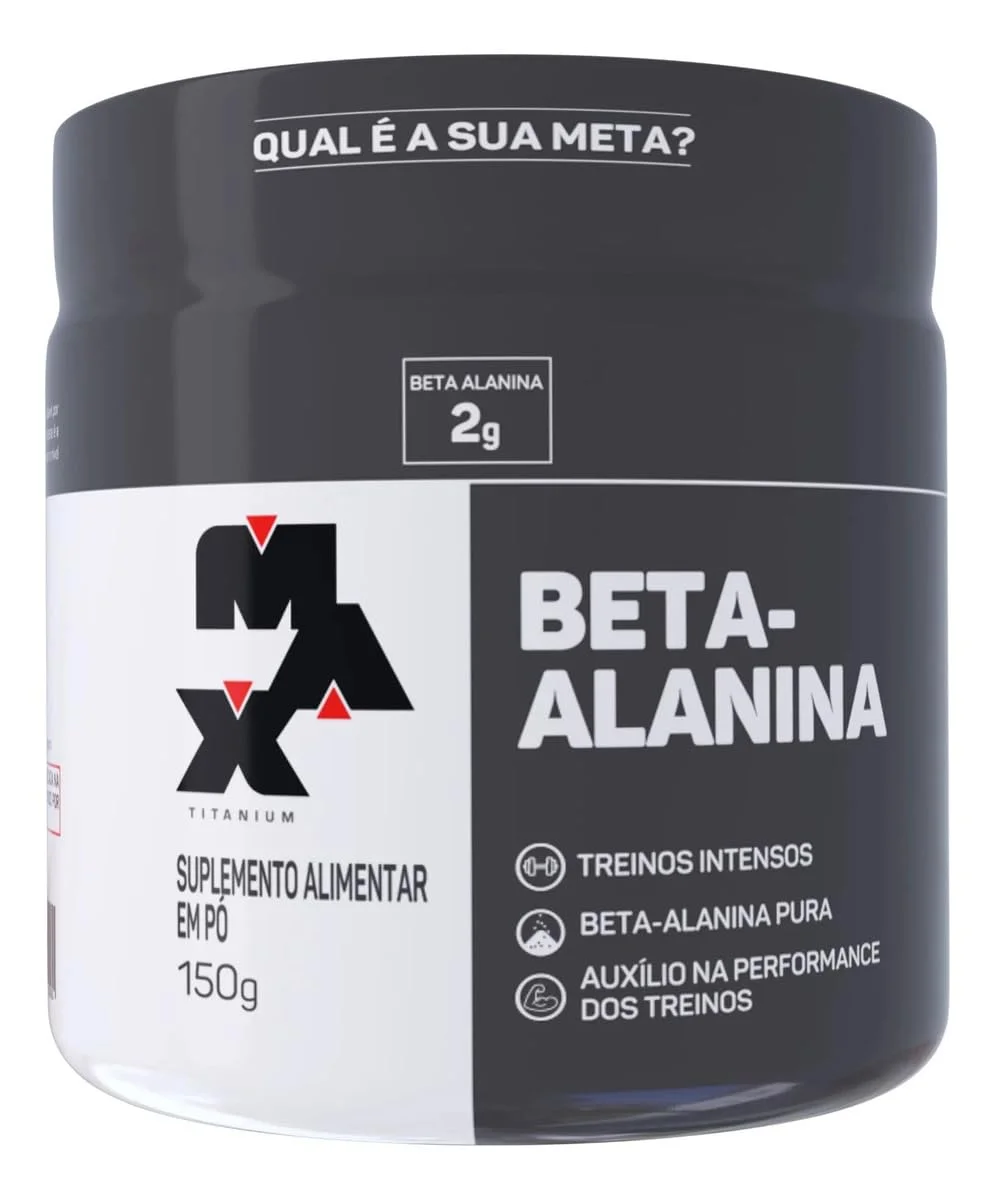 Beta-Alanina Max Titanium 150 g — embalagem