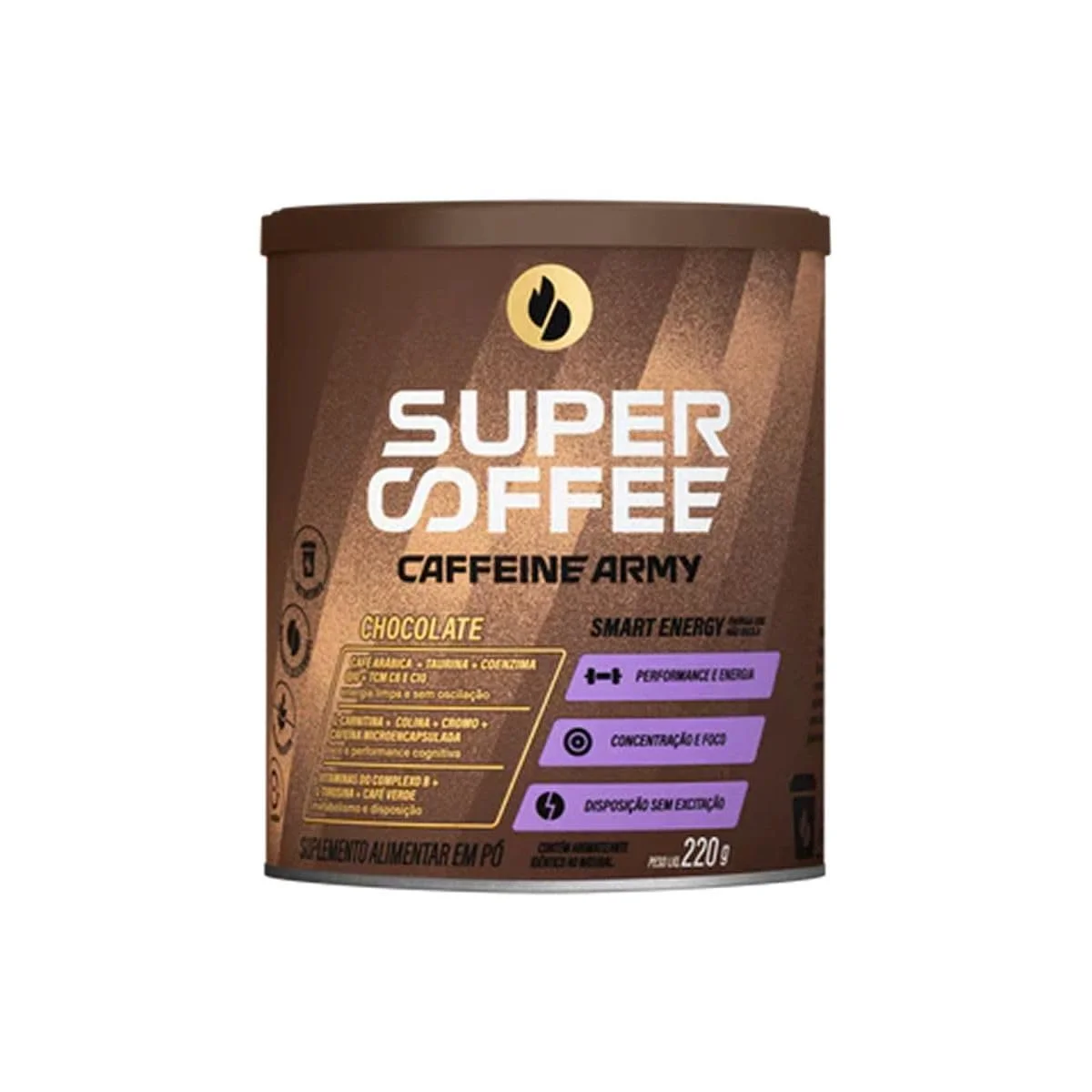 SuperCoffee Chocolate 220 g — embalagem Classic Size