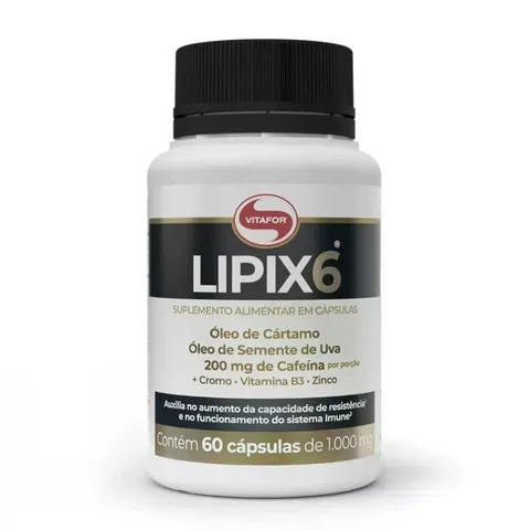 Lipix 60 cápsulas Vitafor — embalagem