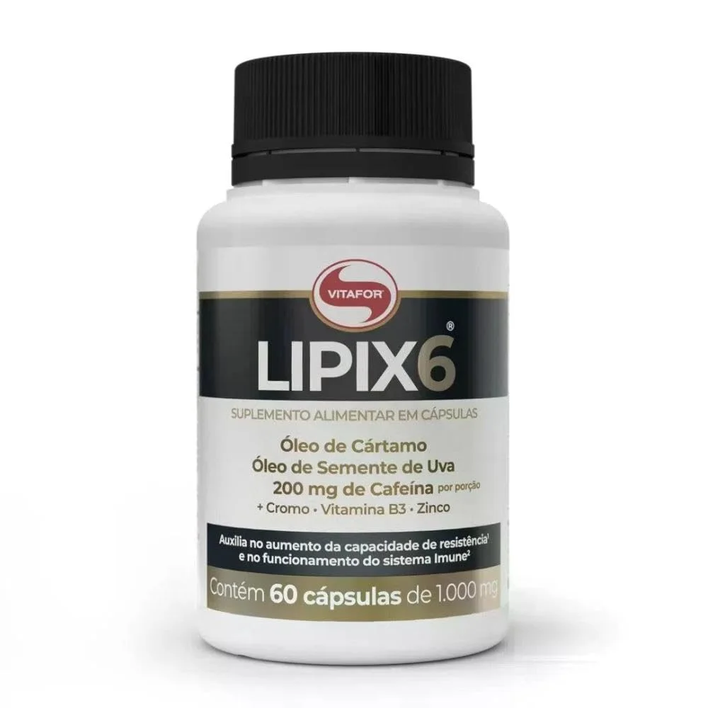 Lipix 60 cápsulas Vitafor — embalagem