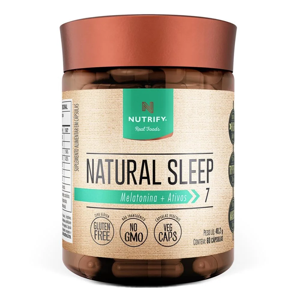 Natural Sleep Nutrify 60 cápsulas — embalagem