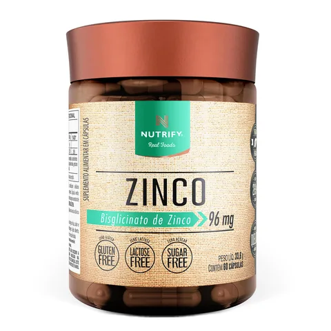 Zinco Nutrify 60 cápsulas — embalagem