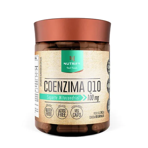 Coenzima Q10 Nutrify 100 mg 60 cápsulas — embalagem