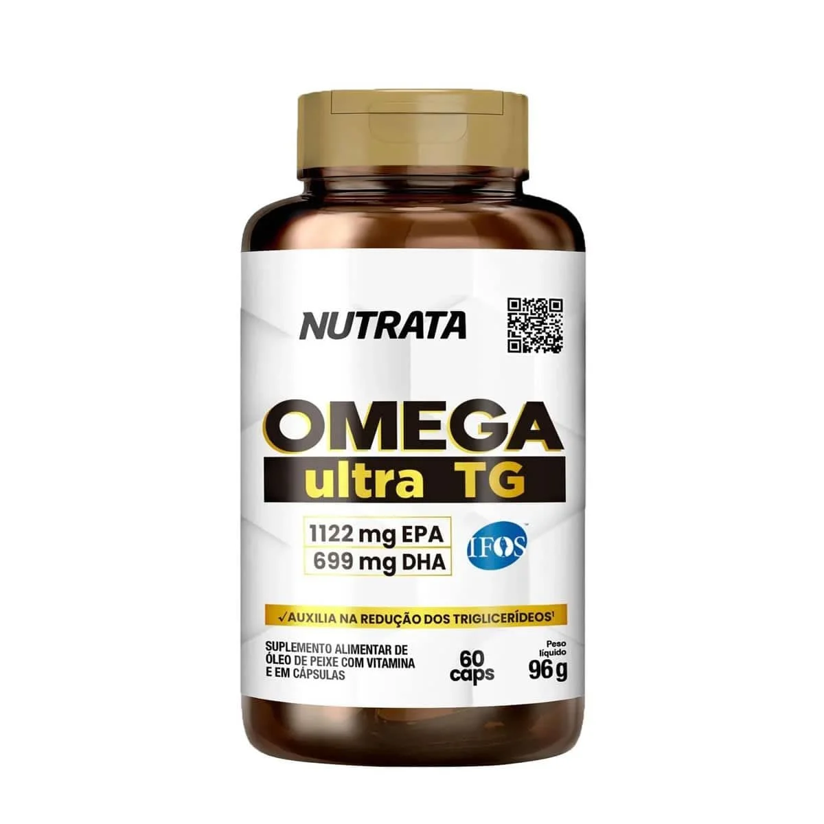 Ômega Ultra TG Nutrata 60 cápsulas — embalagem