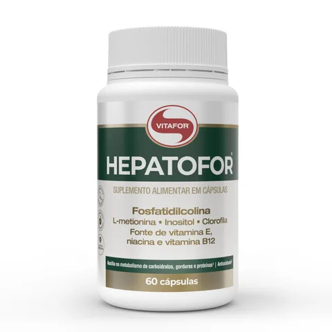 Hepatofor 60 cápsulas Vitafor — embalagem