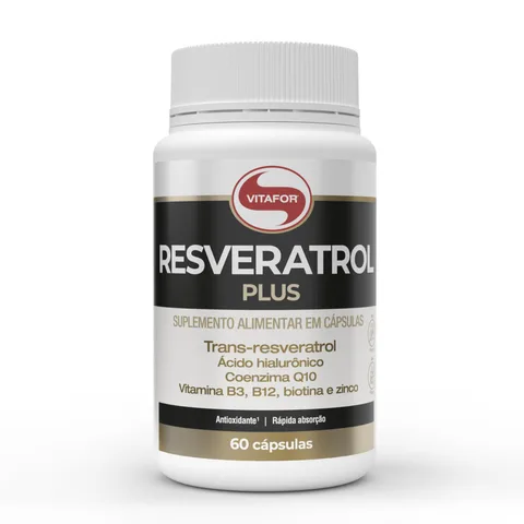 Resveratrol 60 cápsulas Vitafor — embalagem