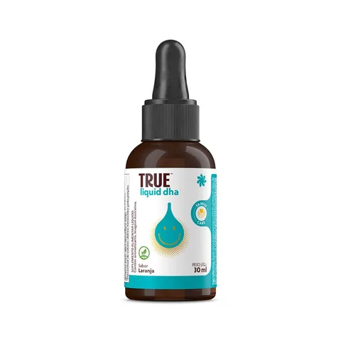 True Liquid DHA True Source Laranja 30 ml — embalagem