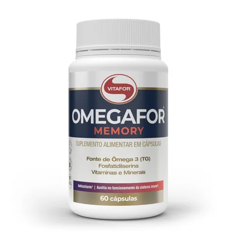 Omegafor Memory 60 cápsulas Vitafor — embalagem