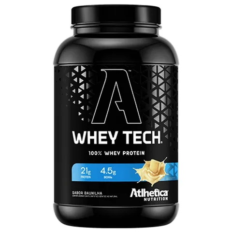 Whey Tech Atlhetica Baunilha 900 g — embalagem