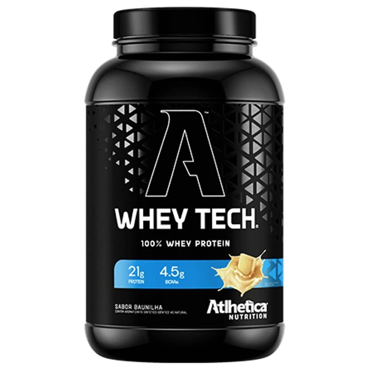 Whey Tech Atlhetica Baunilha 900 g — embalagem