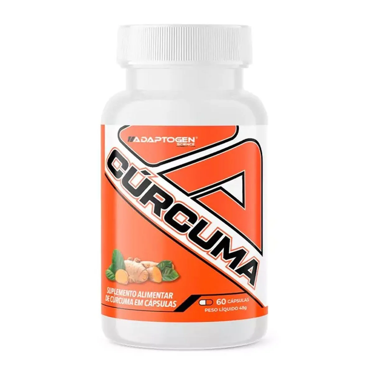Cúrcuma Adaptogen 60 cápsulas — embalagem