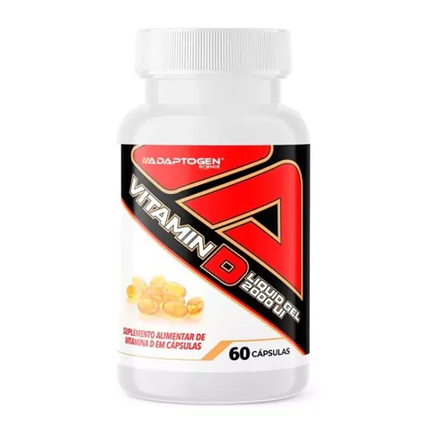 Vitamina D3 Adaptogen 2000 UI 60 cápsulas — embalagem